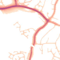 Daytime road noise heatmap for TN38 9TN