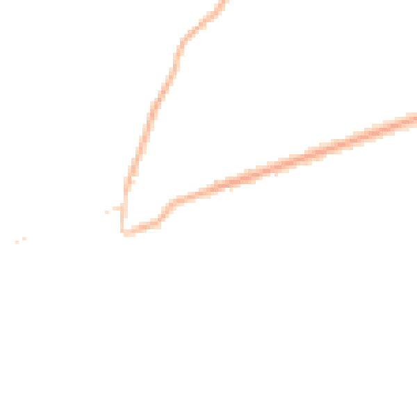 Night-time road noise heatmap for TN39 3AE