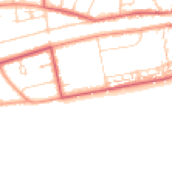 Daytime road noise heatmap for TN39 3DP