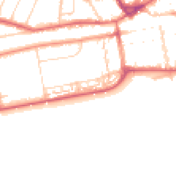 Daytime road noise heatmap for TN39 3HE