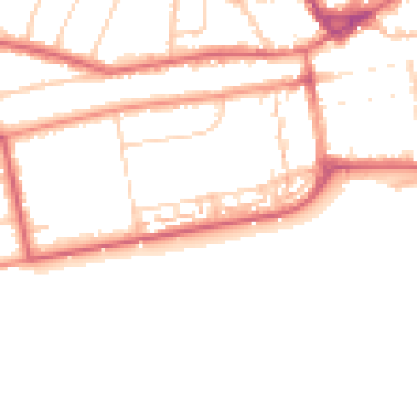 Daytime road noise heatmap for TN39 3HP