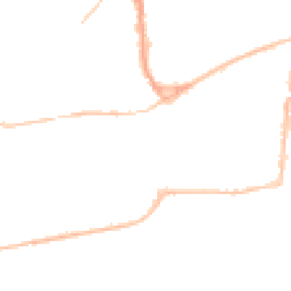 Night-time road noise heatmap for TN39 3JL