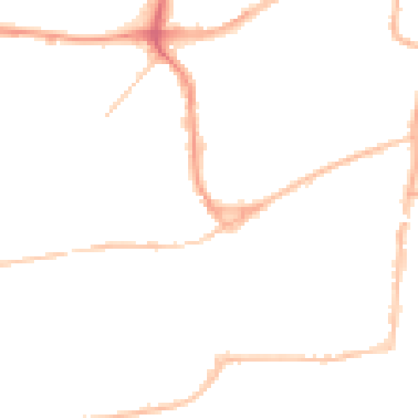 Night-time road noise heatmap for TN39 3JR