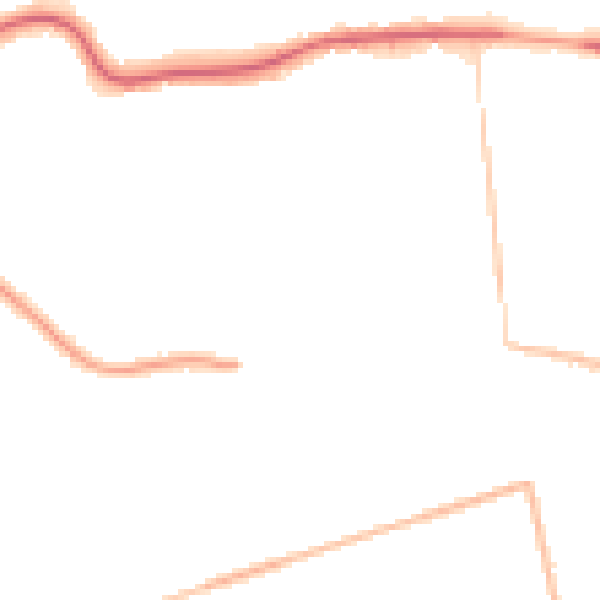 Night-time road noise heatmap for TN39 3NG
