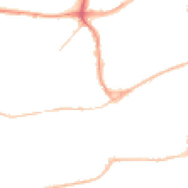 Night-time road noise heatmap for TN39 3PB