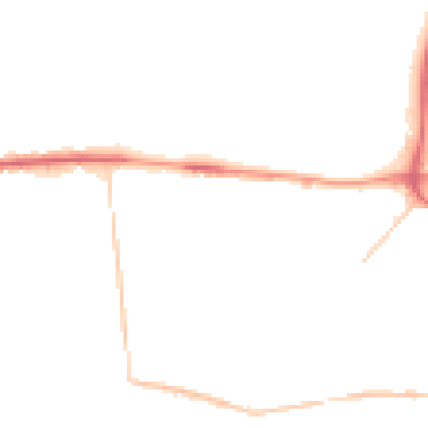Night-time road noise heatmap for TN39 3QN