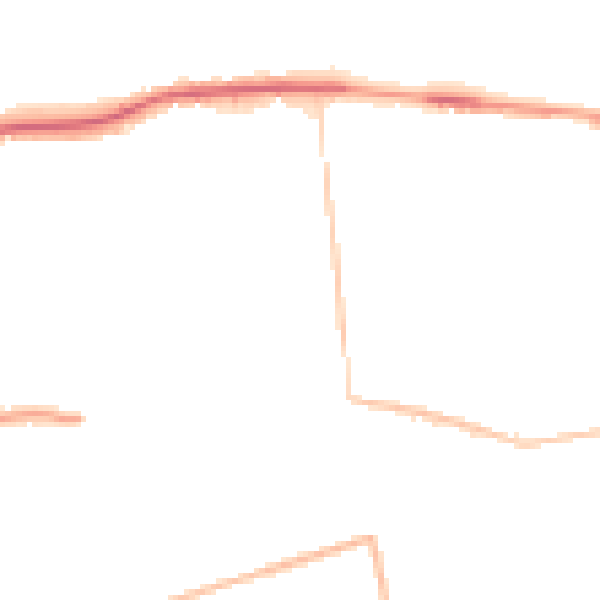 Night-time road noise heatmap for TN39 3QZ