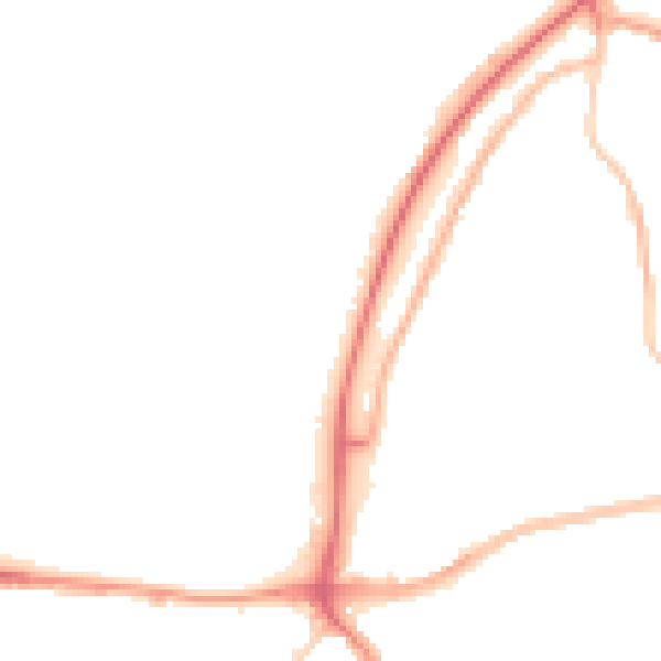 Night-time road noise heatmap for TN39 4AQ