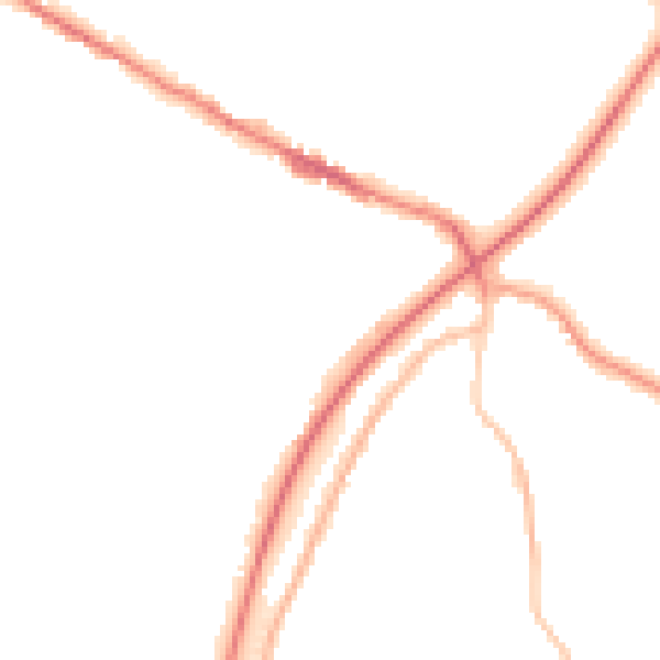 Night-time road noise heatmap for TN39 4BB