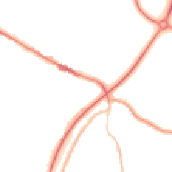 Night-time road noise heatmap for TN39 4BE