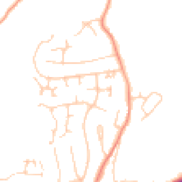 Daytime road noise heatmap for TN39 4NB