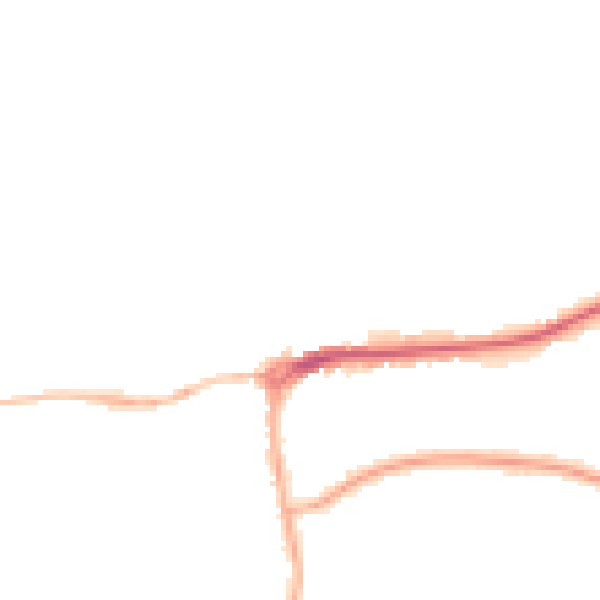 Night-time road noise heatmap for TN39 4PE