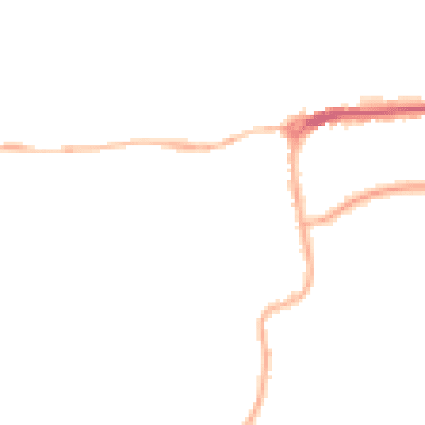 Night-time road noise heatmap for TN39 4RP