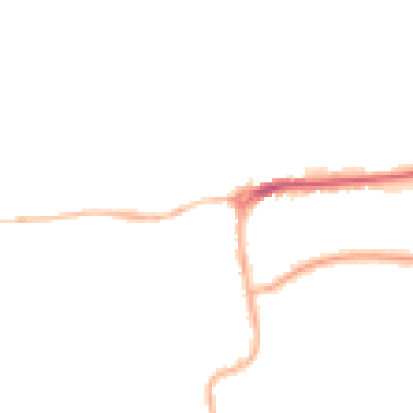 Night-time road noise heatmap for TN39 4SE