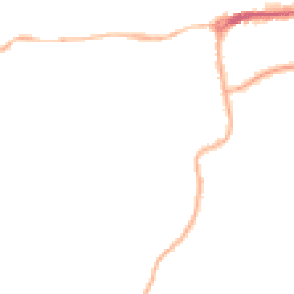 Night-time road noise heatmap for TN39 4SW
