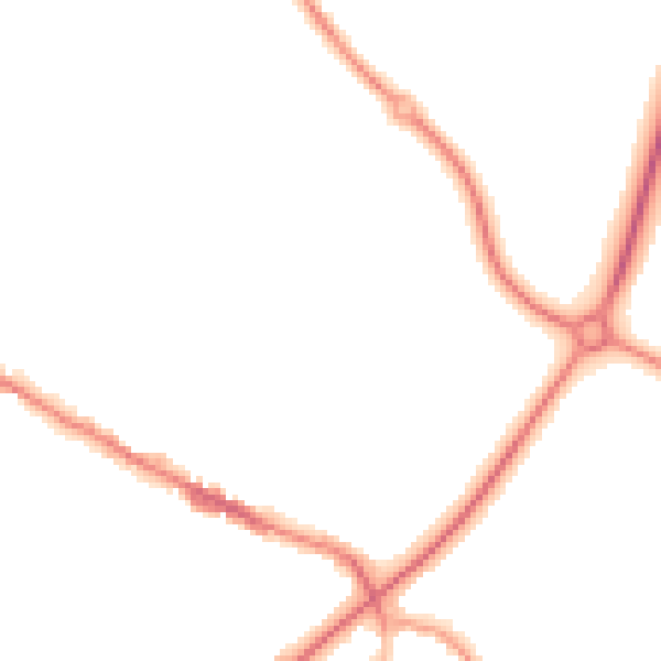 Night-time road noise heatmap for TN39 5AY
