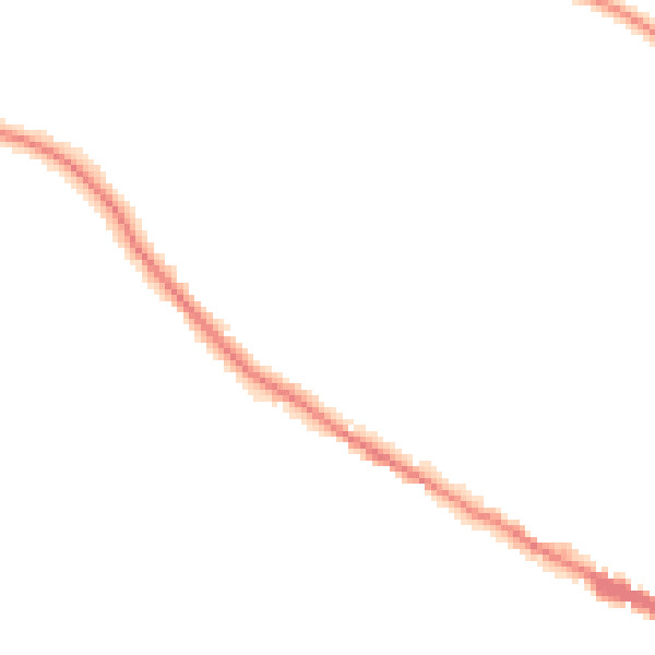 Night-time road noise heatmap for TN39 5EF