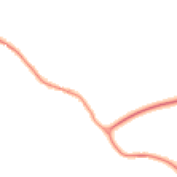 Night-time road noise heatmap for TN39 5FE