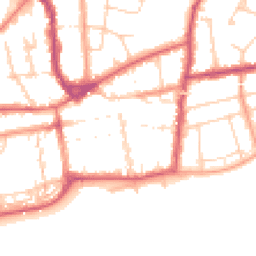 Daytime road noise heatmap for TN40 1AH