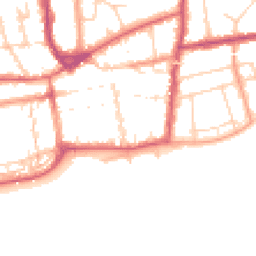 Daytime road noise heatmap for TN40 1BD
