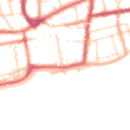 Daytime road noise heatmap for TN40 1BG