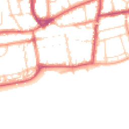 Daytime road noise heatmap for TN40 1BP