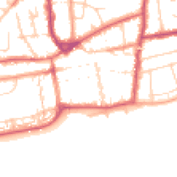 Daytime road noise heatmap for TN40 1DG