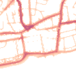 Daytime road noise heatmap for TN40 1DH