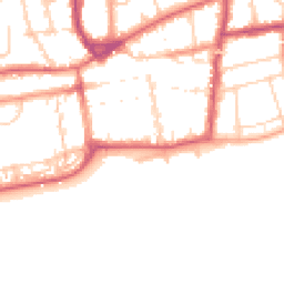 Daytime road noise heatmap for TN40 1DL