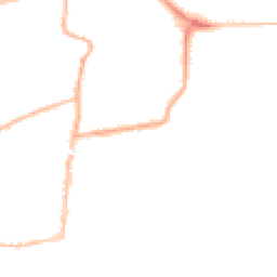 Night-time road noise heatmap for TN40 1DS