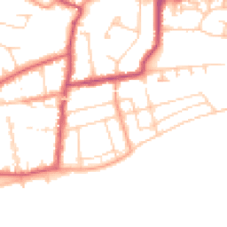 Daytime road noise heatmap for TN40 1ER