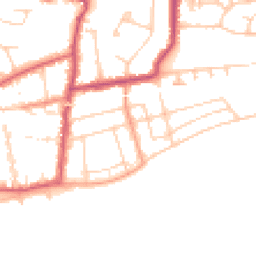 Daytime road noise heatmap for TN40 1ES