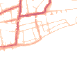 Daytime road noise heatmap for TN40 1ET