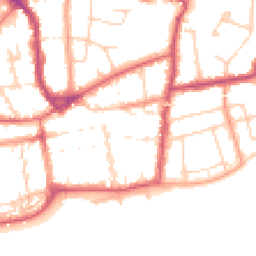Daytime road noise heatmap for TN40 1EU