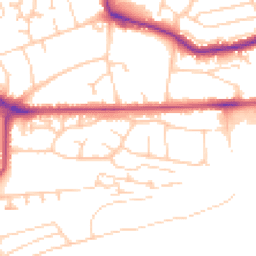 Daytime road noise heatmap for TN40 1FB