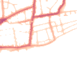 Daytime road noise heatmap for TN40 1LD