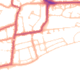 Daytime road noise heatmap for TN40 1NF