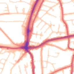Daytime road noise heatmap for TN40 2AH