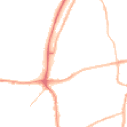 Night-time road noise heatmap for TN40 2AH