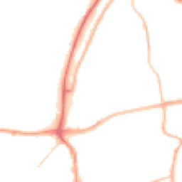 Night-time road noise heatmap for TN40 2AJ