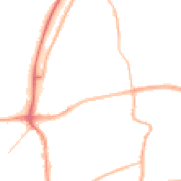 Night-time road noise heatmap for TN40 2AT