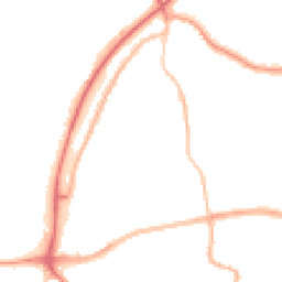Night-time road noise heatmap for TN40 2BW