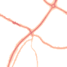 Night-time road noise heatmap for TN40 2FH