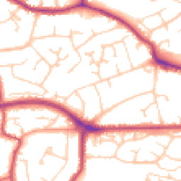 Daytime road noise heatmap for TN40 2FS