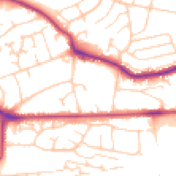 Daytime road noise heatmap for TN40 2JF