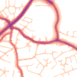 Daytime road noise heatmap for TN40 2LR