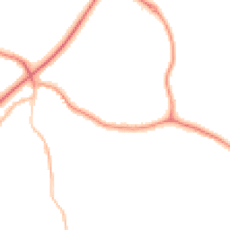 Night-time road noise heatmap for TN40 2LR