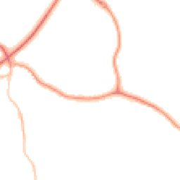 Night-time road noise heatmap for TN40 2LS