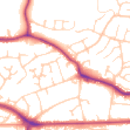 Daytime road noise heatmap for TN40 2NA