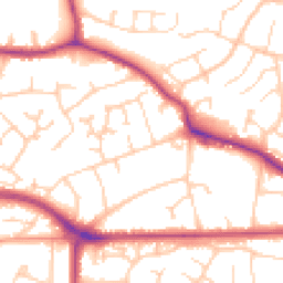 Daytime road noise heatmap for TN40 2NJ